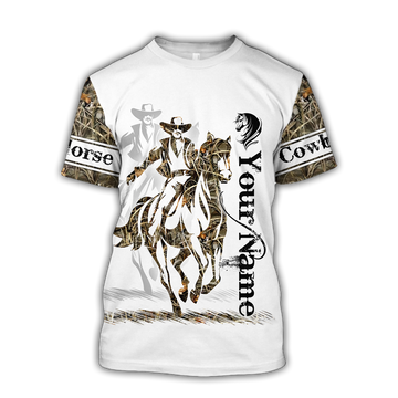 FUNSTUFFPRINT Customized Rodeo Unisex Shirts Cowboy Tattoo Shirt 3D T-shirt