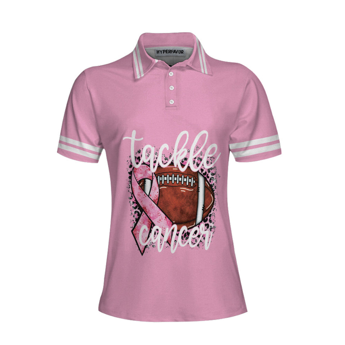 Custom Tackle Cancer Breast Cancer Awareness Custom Short Sleeve Women Polo Shirt, Personalized Gift Idea For Survivors - Perfect Gift For Men