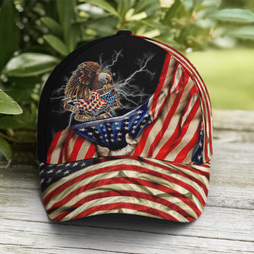 FUNSTUFFPRINT The Colors Don't Run Eagle America Flag