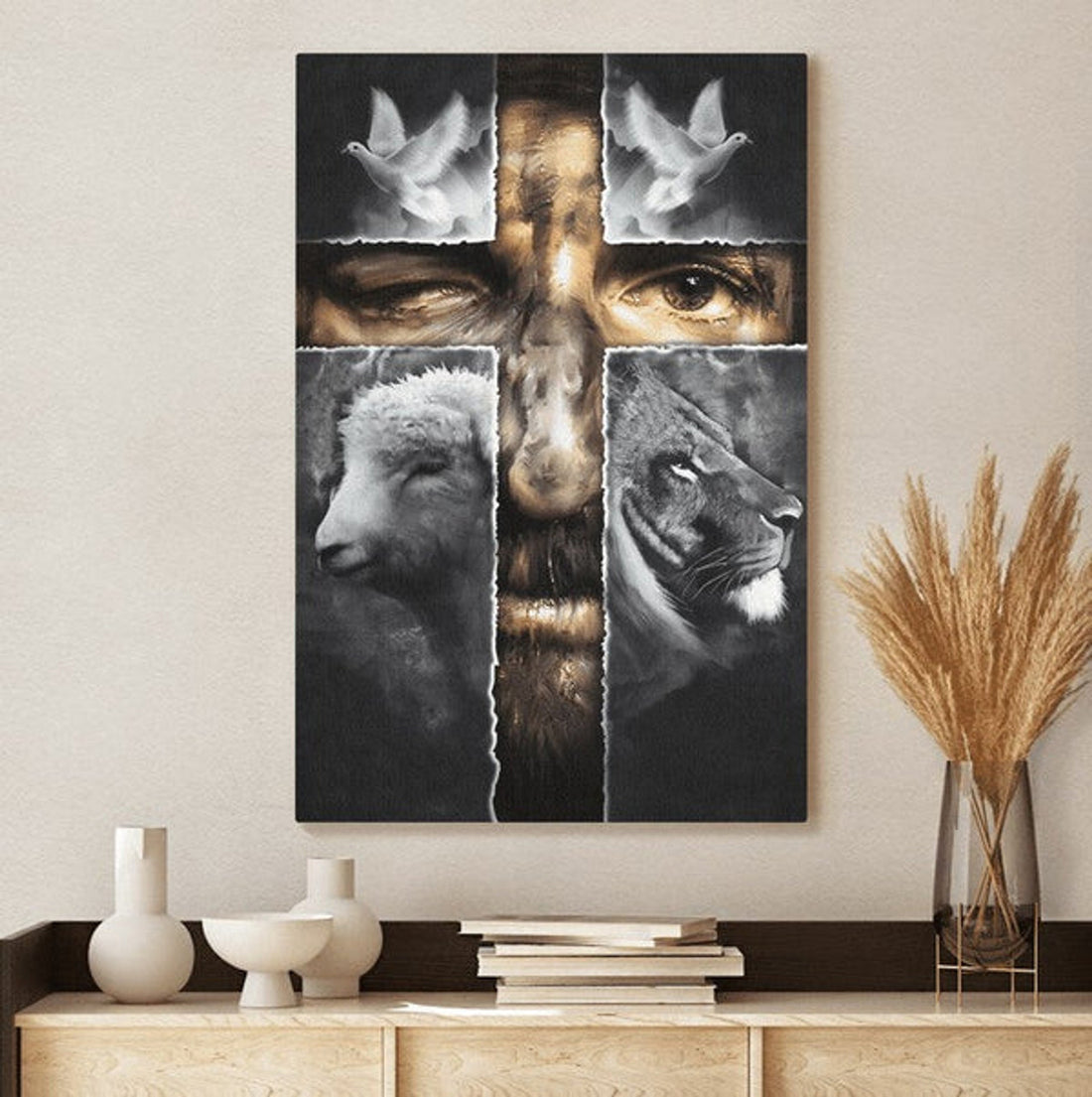 The Soul Of Jesus Canvas Wall Art - Christian Wall Posters - Religious Wall Decor