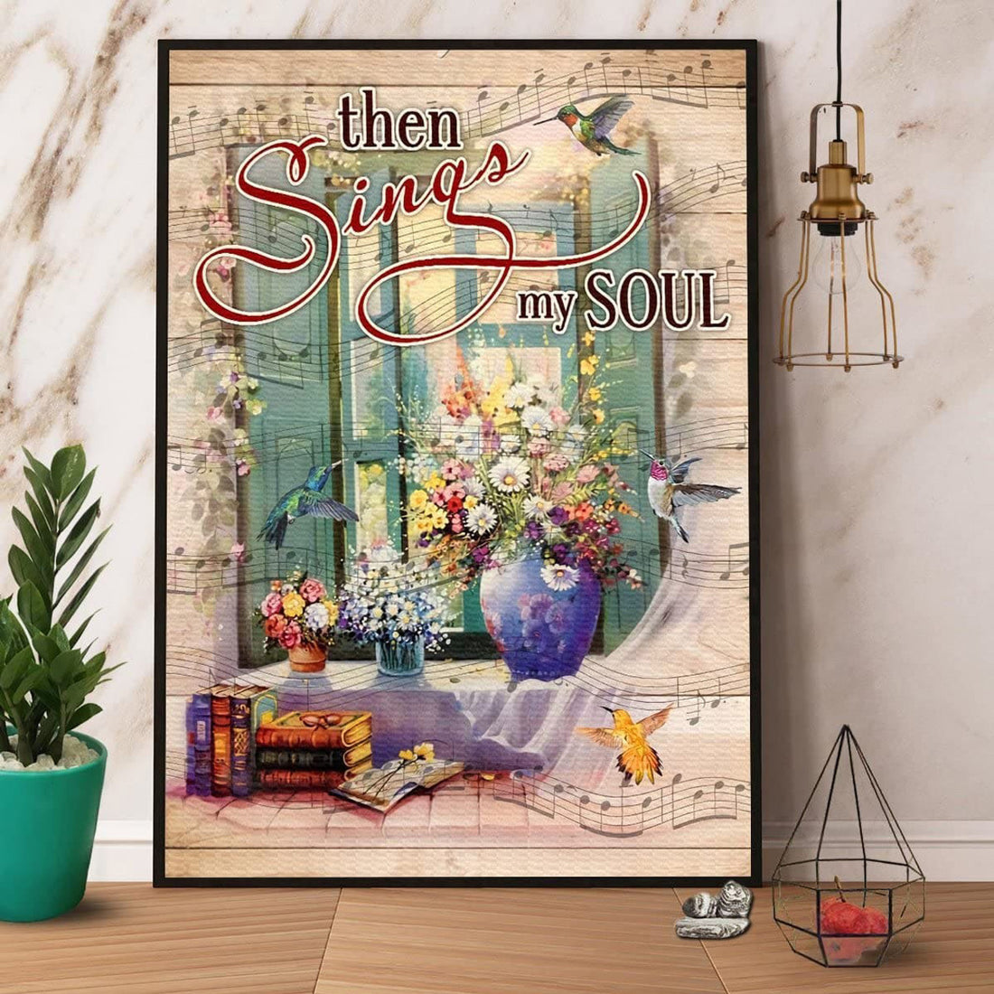 Then Sing’s My Soul, Poster Decor, Music Sheet Poster and Canvas