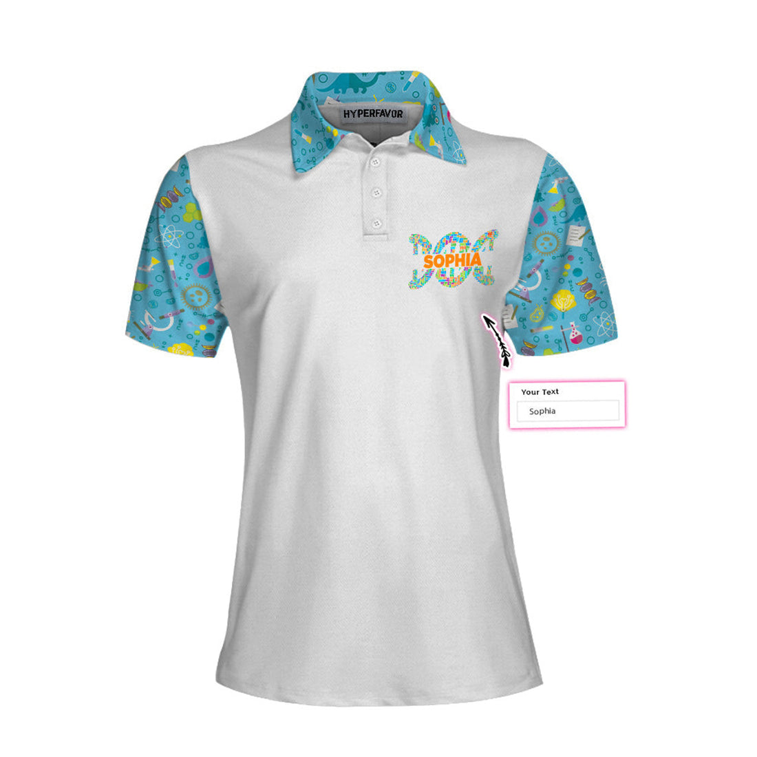Custom There's No Crying In Biology Custom Short Sleeve Women Polo - Perfect Gift For Women