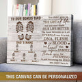 Custom To Out Bonus Dad You Didn’t Give Us The Gift Of Life But You Sure Made Our Life Better Poster and Canvas