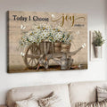 Today I Choose Joy, Flower Lover, Butterfly Flower Poster and Canvas
