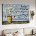 Today I Choose Joy, Hummingbird Poster, Poster Decor Poster and Canvas