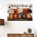 Today I Choose Jesus Canvas Wall Art - Jesus Canvas Pictures - Christian Wall Posters