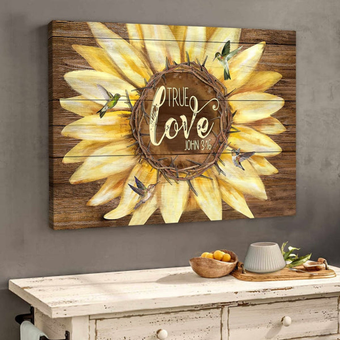 True Love John 316 Canvas Wall Art - Christian Canvas - Faith Canvas