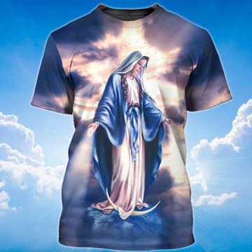 FUNSTUFFPRINT Mother Mary'S Love For Us 3D T-shirt