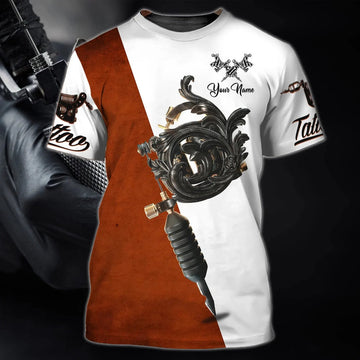 Personalized Tattoo ArtisT-Shirt 3D All Over Printed T-Shirt For Tattoo Artist Gift For Tattoo Lover