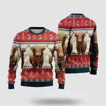 FUNSTUFFPRINT Tx Longhorns Ugly Christmas Sweater, Farm Sweater, Christmas Gift, Best Winter Outfit Christmas Ugly Sweater