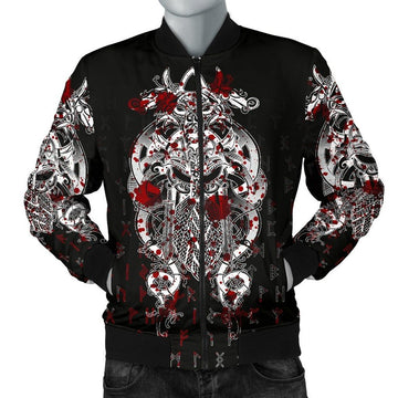 FUNSTUFFPRINT Tyr Tattoo Blood Men's 3D Bomber Jacket