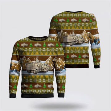 FUNSTUFFPRINT US Army M113 Armored Personnel Carrier Christmas Sweater 3D, Christmas Gift For Military Personnel Ugly Sweater