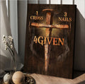 Unique Cross Warrior Painting 1 Cross 3 Nails 4 Given Canvas Wall Art - Christian Wall Posters - Religious Wall Decor
