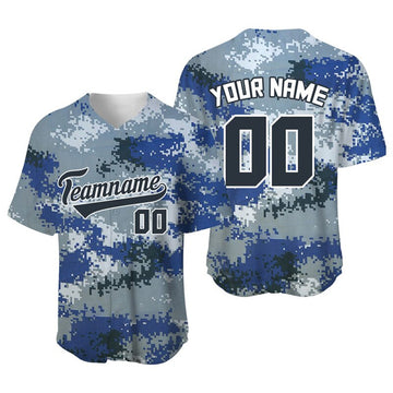 Custom Camo Baseball Jersey Shirts Mens Sublimation Blanks Custom Team/Name T-Shirt Sport Uniform Hombre Sportwear