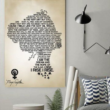 You May Write Me Down, In History With Your Bitter Poster and Canvas