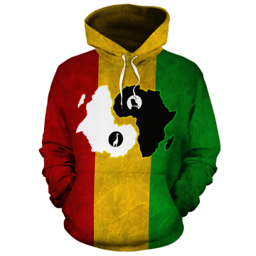 FUNSTUFFPRINT African Yin Yang 3D Hoodie and Zip Hoodie