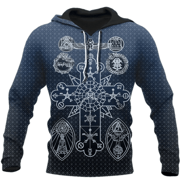 FUNSTUFFPRINT Alchemy Blue Cool Design 3D Hoodie and Zip Hoodie