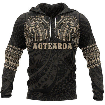 FUNSTUFFPRINT Aotearoa Maori Tattoo 3D Hoodie and Zip Hoodie