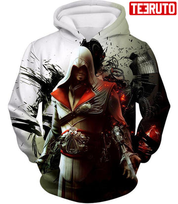 FUNSTUFFPRINT Assassin Ezio Firenze Super Cool Graphic Promo3D Hoodie and Zip Hoodie