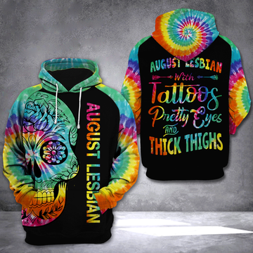 FUNSTUFFPRINT August Lesbian3D Hoodie and Zip Hoodie