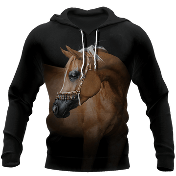 FUNSTUFFPRINT Beautiful White Horse 3D Hoodie and Zip Hoodie