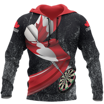 FUNSTUFFPRINT Canada Darts Pullover 3D Hoodie and Zip Hoodie