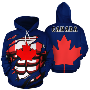 FUNSTUFFPRINT Canada In Me Allover 3D Hoodie and Zip Hoodie