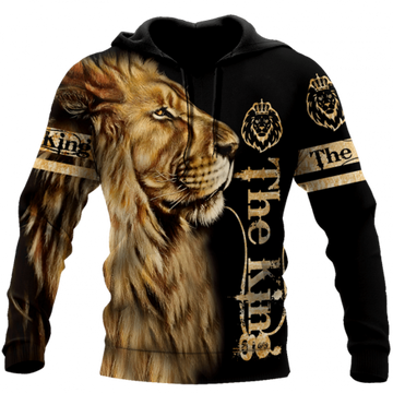 FUNSTUFFPRINT Lion Hoodie The King 3D Hoodie and Zip Hoodie