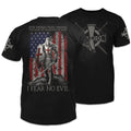 The Crusader Shirt, Walk Through The Valley Of The Shadow Of Death T-Shirts, Usa Warriors Shirt