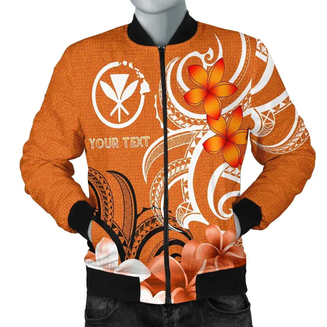 FUNSTUFFPRINT Custom Hawaii Personalised Hawaiian Spirit 3D Bomber Jacket