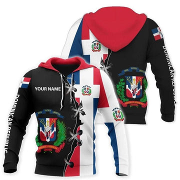 FUNSTUFFPRINT Customize Dominican Republic 3D Hoodie and Zip Hoodie