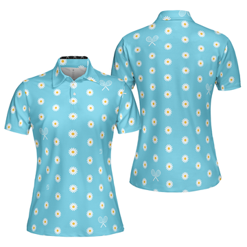 Daisy Tennis Shirt Short Sleeve Women Polo Shirt