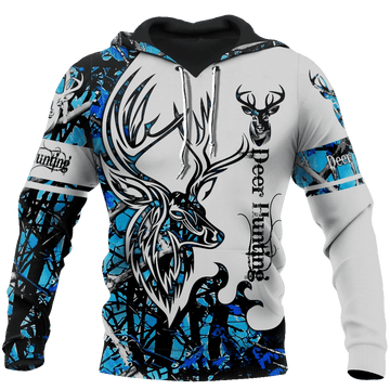 FUNSTUFFPRINT Dear Hunting Undertow Camo 3D Hoodie and Zip Hoodie