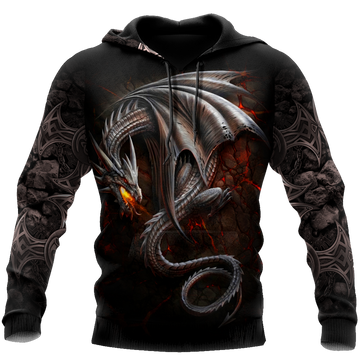 FUNSTUFFPRINT Dragon Dungeon Dragon 3D Hoodie and Zip Hoodie