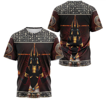 FUNSTUFFPRINT Personalized T-Shirt, Hoodie - Anubis Scale Egyptain Resurrection Symbol 3D T-shirt