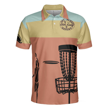Eat Sleep Disc Golf Repeat Polo Shirt, Vintage Palette Sporty Polo Shirt, Best Disc Golf Shirt For Men