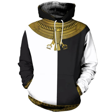 FUNSTUFFPRINT Egyptian Horus 3D Hoodie and Zip Hoodie