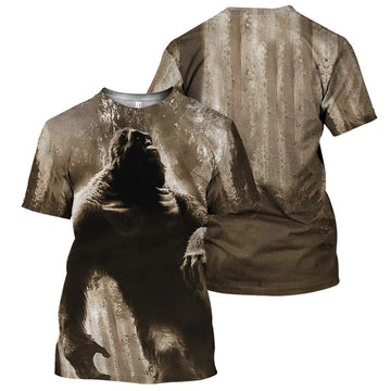Bigfoot 3D All Over Printed Shirt, Bigfoot Tshirt, Bigfoot Hoodie For Adults