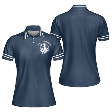 Girl Can't WHAT Golf Shirt Short Sleeve Women Polo Shirt