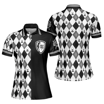 Golfaholic Short Sleeve Women Polo Shirt