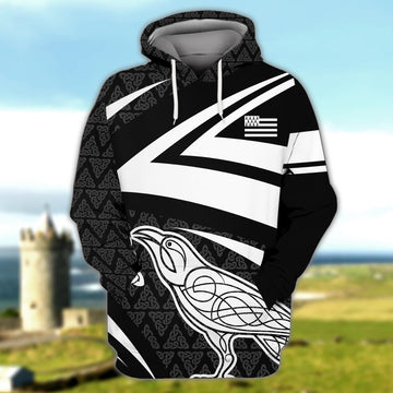 FUNSTUFFPRINT Brittany Celtic Full Print 15 3D Hoodie and Zip Hoodie