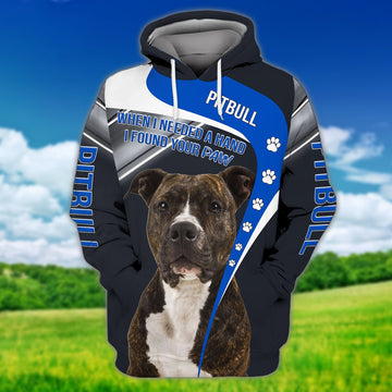 FUNSTUFFPRINT Pitbull Full Print 3D Hoodie and Zip Hoodie