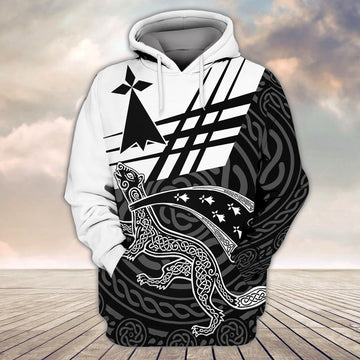 FUNSTUFFPRINT Brittany Celtic Full Print 07 3D Hoodie and Zip Hoodie