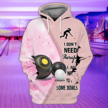 FUNSTUFFPRINT Lawn Bowls 3D Hoodie and Zip Hoodie