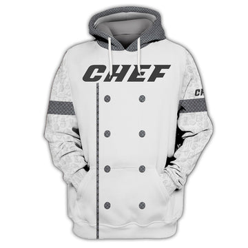 FUNSTUFFPRINT Chef, Full Print 3D Hoodie and Zip Hoodie