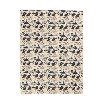 FUNSTUFFPRINT Cute Cat Pattern Velveteen Plush Blanket, soft blanket, cute cute blanket, cat blanket, cat pattern blanket baby blanket pet blanket