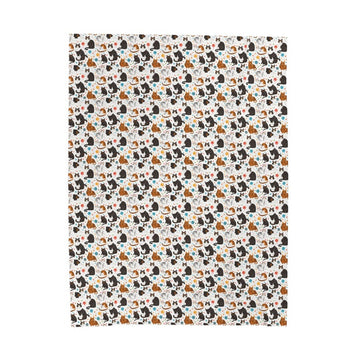 FUNSTUFFPRINT Cute Cats Pattern Velveteen Plush Blanket, soft blanket, cute cute blanket, cat blanket, cat pattern blanket baby blanket pet blanket
