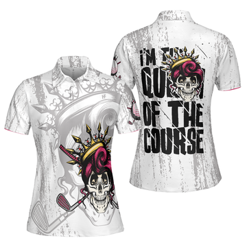 I'm The Queen Of The Course Short Sleeve Women Polo Shirt