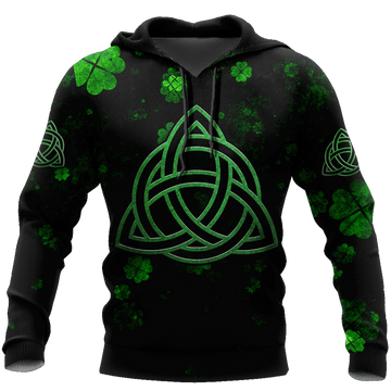 FUNSTUFFPRINT Irish Flag St Patricks Day Unisex 3D Hoodie and Zip Hoodie