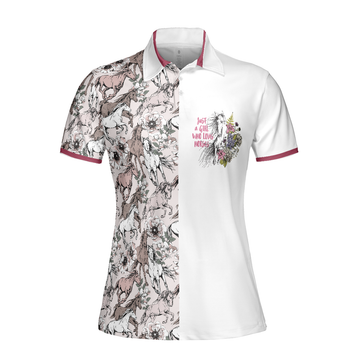 Just A Girl Who Loves Horses Short Sleeve Women Polo Shirt